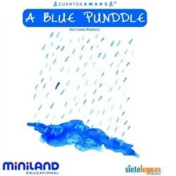A blue puddle
