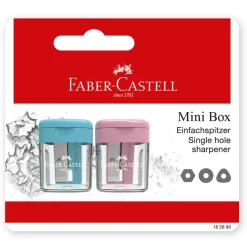 Afilalápiz con depósito Mini Box 2 unidades color surtido.