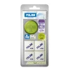 Afilalápiz con depósito y 4 gomas de borrar Milan