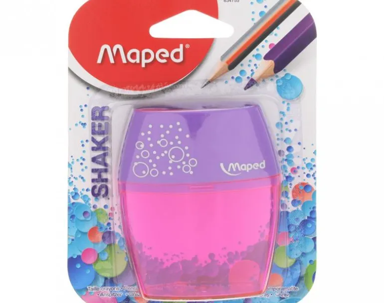 Afilalápiz doble uso con depósito Maped colores surtidos