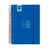 Agenda espiral E8 azul 2025-2026 día página