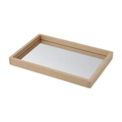 Bandeja espejo madera 36x24x3 cm