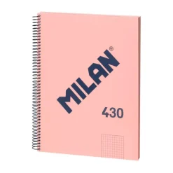 Bloc A4 80 hojas cuadro 5x5mm rosa serie 1918