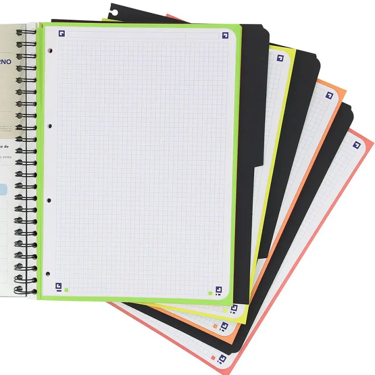 Bloc A4 cuadro 5mm. 120 hojas con separadores