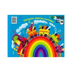 Bloc cartulina folio 24 x 32cm. 10 colores
