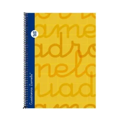 Bloc cuarto cuadrovía 3mm. 80 hojas tapa extra dura naranja