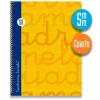 Bloc cuarto cuadrovía 5mm. 80 hojas tapa extra dura naranja
