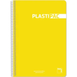 Bloc folio amarillo cuadro 4mm. 80 hojas Plastipac
