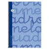 Bloc folio cuadrovía 2,5mm 80 hojas tapa extra dura azul