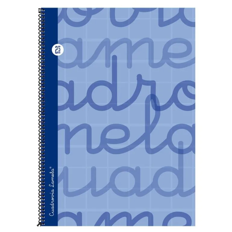Bloc folio cuadrovía 2,5mm 80 hojas tapa extra dura azul