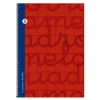 Bloc folio cuadrovía 3mm 80 hojas tapa extra dura rojo