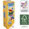 Block and block madera en caja metal