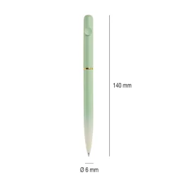 Bolígrafo degradado verde tinta azul