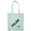 Bolsa de tela tote bag color verde serie 1918