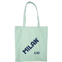 Bolsa de tela tote bag color verde serie 1918