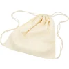 Bolsa saco algodón color natural claro 37x41cm