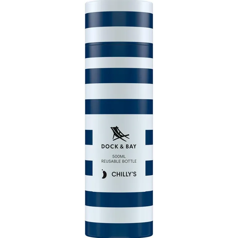 Botella Chilly inox Dock and Bay navy 500ml.