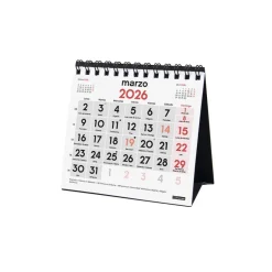 Calendario sobremesa 2026 números grandes XXS