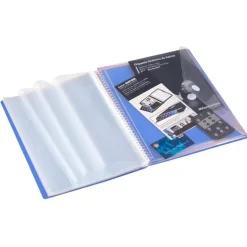 Carpeta A4 con 30 fundas Archivex PP colores surtidos