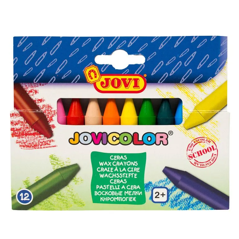 Cera 12 colores Jovicolor