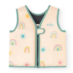 Chaleco flotador Rainbow cream talla S 15-19 kg