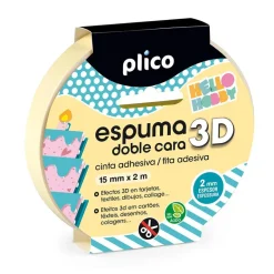 Cinta espuma adhesiva 3D doble cara 155mmx2m