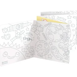 Colorea y aprende con el espacio, cuadernos para colorear extra largos