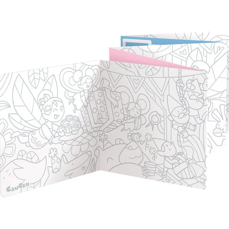 Colorea y aprende con hadas, cuadernos para colorear extra largos