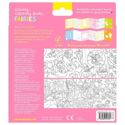 Colorea y aprende con hadas, cuadernos para colorear extra largos