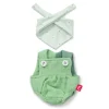 Conjunto peto verde con pañuelo 21cm