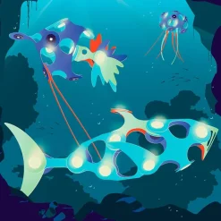 Construcción magnética Clixo Ocean creatures 24 piezas