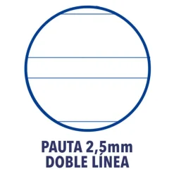 Cuaderno A5 pauta 2,5mm. 48 hojas Openflex Oxford