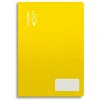 Cuaderno cuarto color amarillo pauta Montessori 3,5mm 32 hojas