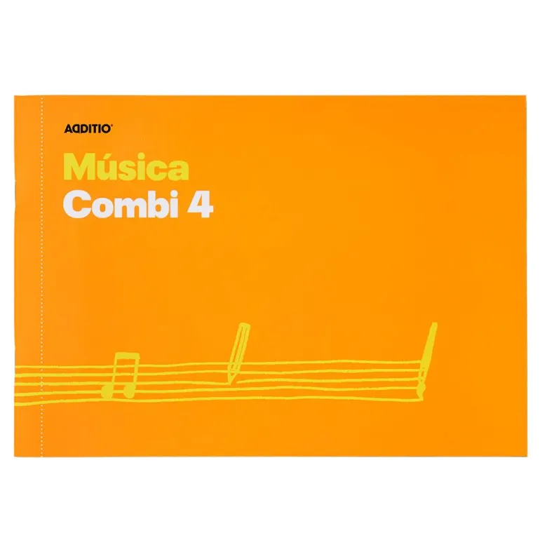 Cuaderno de música Additio Combi 4 pentagramas