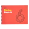 Cuaderno de música Additio Basic 6 pentagramas.