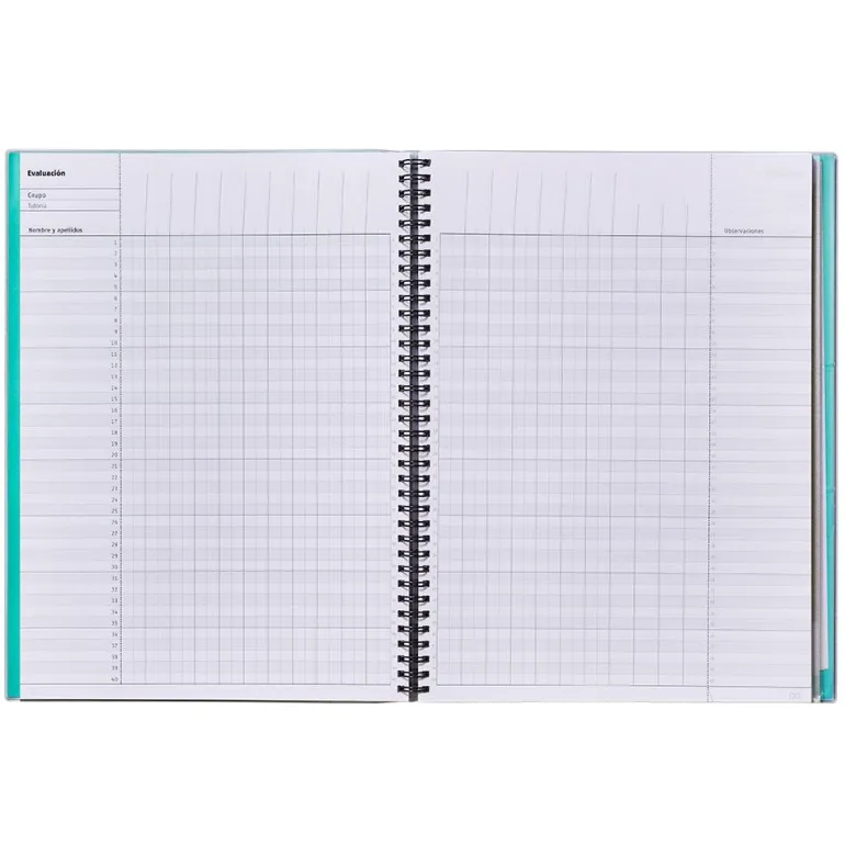 Cuaderno del profesor para todas las clases semana vista vertical