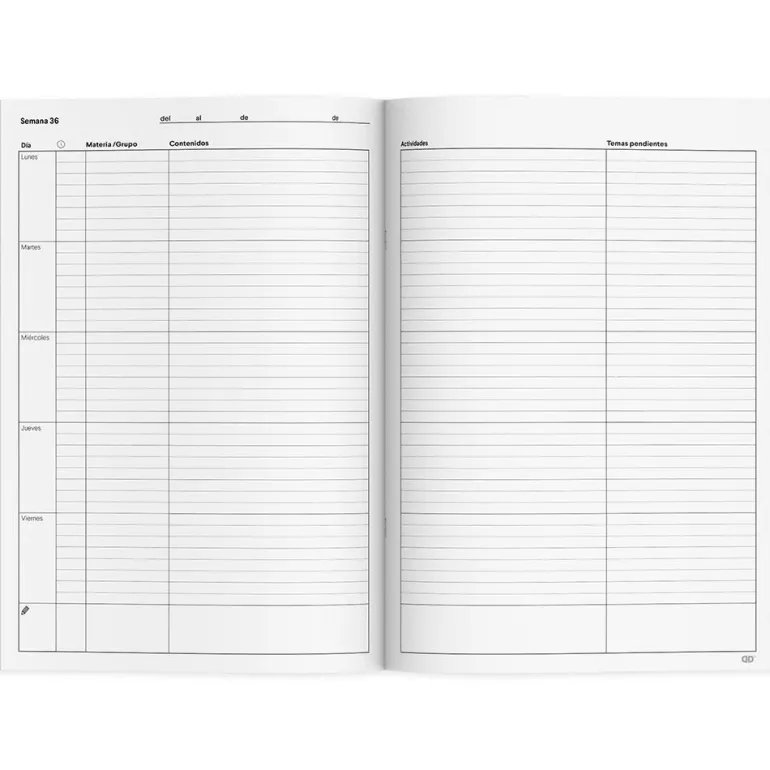 Cuaderno memo notas