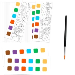 Cuaderno pocket acuarelas unicornios fantasía