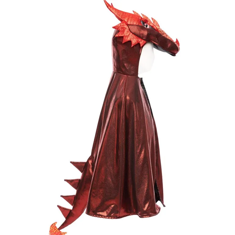 Disfraz capa dragón rojo 4-5 años