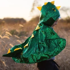 Disfraz capa dragón verde metalizado 2-3 años