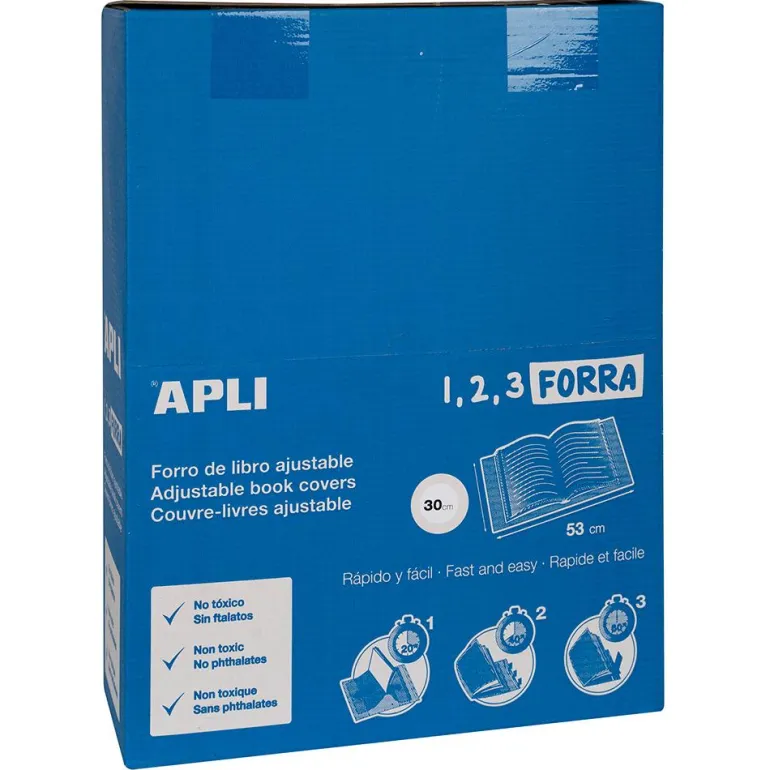 Forro para libros modelo funda 30x53cm 5 unidades
