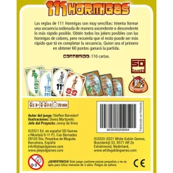 Juego de cartas 111 hormigas