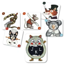 Juego de cartas ABC Miam