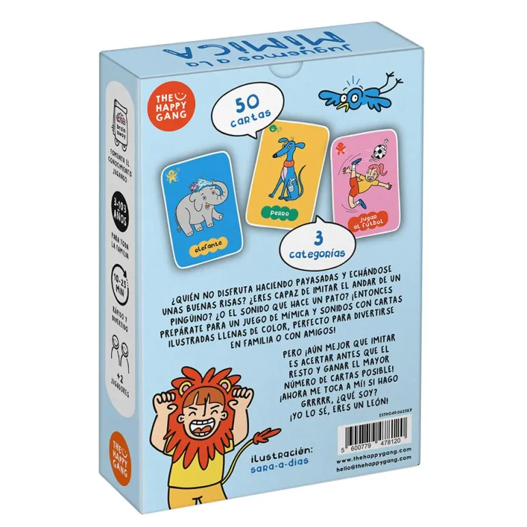 Juego de cartas Juguemos a la mímica