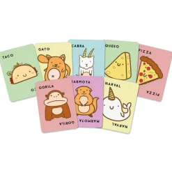 Juego de cartas Taco, gato, cabra, queso, pizza