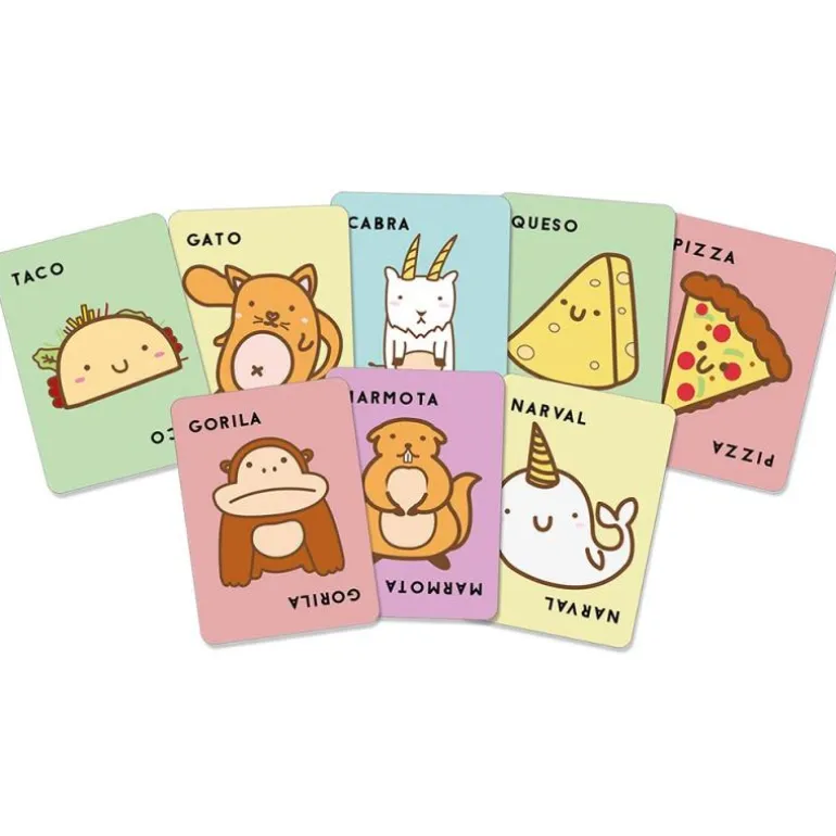 Juego de cartas Taco, gato, cabra, queso, pizza