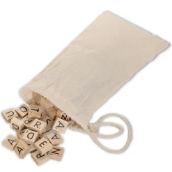 Juego de mesa Forma palabras madera en caja metal