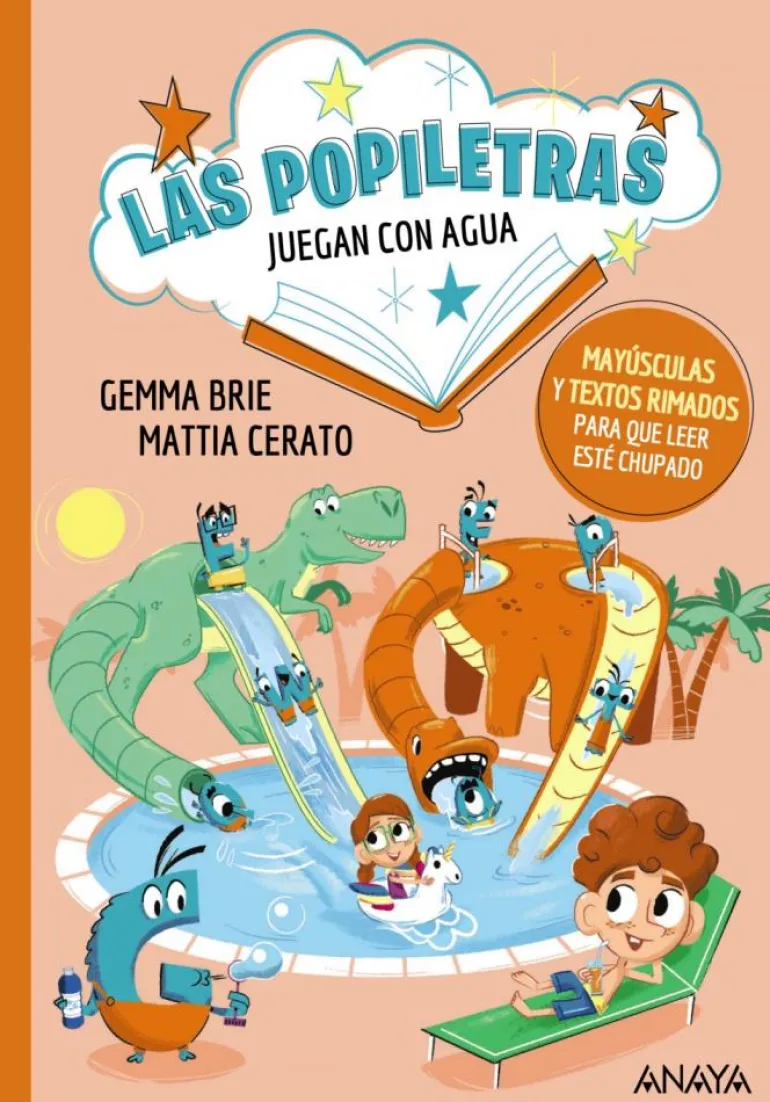 Las popiletras juegan con el agua