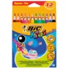 Lápiz color triangular 12 colores Bic Kids