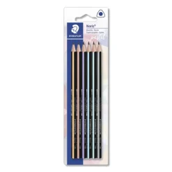 Lápiz triangular 6 unidades Noris Slim pastel